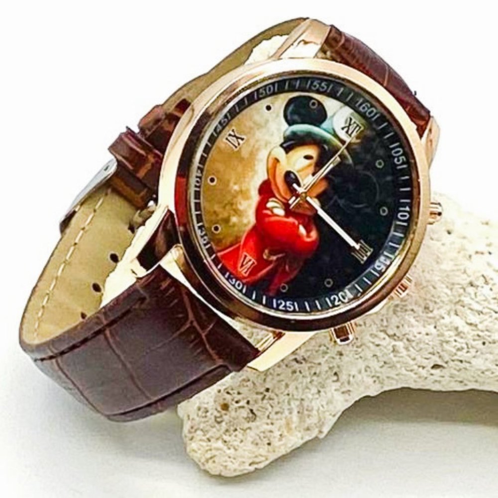 Mickey Sorcerer's Apprentice PU Sport Watch NWT - Picture 2 of 8